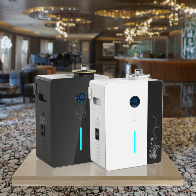OEM ODM Commercial Household Wall-Mounted Waterless Fragrance Oil Smart Hotel Aroma Diffuser 1 Year Electric HVAC Device