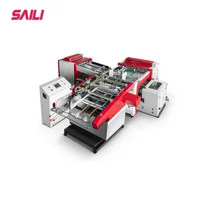 Automatische bidirektionelle Grauplatte-Stempelschnitt- und V-Schlitze-Rillenmaschine zur Herstellung starrer Schachteln