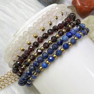 Bracelet en pierre naturelle avec perles de verre colorées, Sagesse et Clarté, Support de livraison directe, Suivi en temps réel - Product Image 2
