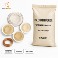 Poudre de fluorure de calcium (CaF2) de qualité industrielle pour tiges de soudage, flux de soudage à l'arc immergé, désoxydant et formateur de scories