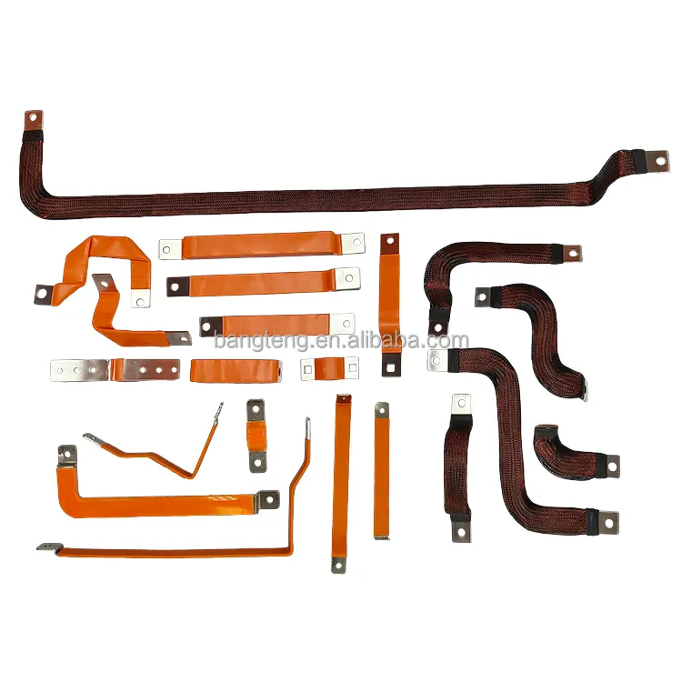 Busbar מנחושת בוסבר נחושת גמיש פס נחושת מחבר עם צינור חום מתכווץ