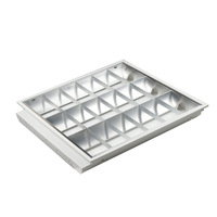 Jpungsun Morden Bureau LED Grille Lumineuse 1200x300 600x600 Led T5 T8 Fluorescent Light Fitting Encastré Persienne Troffer