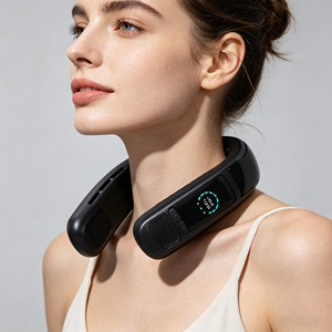 High Quality Neck 6000Mah <b>Usb</b> Rechargeable Portable <b>Mini</b> Semiconductor Summer Personal Cooling <b>Fan</b> - Product Image 1