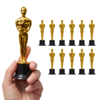 Mini-trophées dorés, Statuette dorée pour décorations de fête, Cadeaux de reconnaissance pour les gagnants