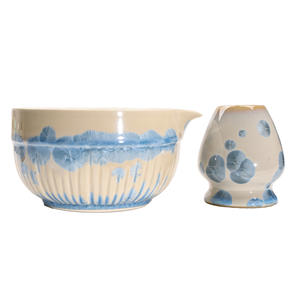 ชุดถ้วยชาเซรามิกเคลือบคริสตัลไล่สีแบบญี่ปุ่นยุคซ่ง  สองชิ้น  สำหรับชงชาเขียวมัทฉะ - Product Image 5