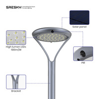 Lampes solaires Sresky Classic Series 2000LM, lampes solaires à piquet pour l'extérieur