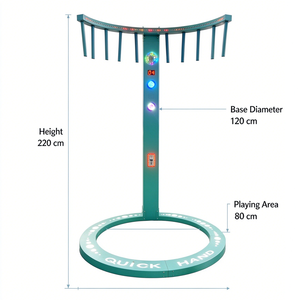 Machine de jeu rapide à monnayeur avec réflexes LED, équipement d'arcade pour aires de jeux intérieures et parcs d'attractions, pour enfants et adultes - Product Image 4