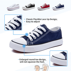 ホットセールキッズカジュアルキャンバスシューズロートップブランドキッズ子供用キャンバスシューズカスタムガールボーイズスクールキャンバススニーカーシューズ - Product Image 2