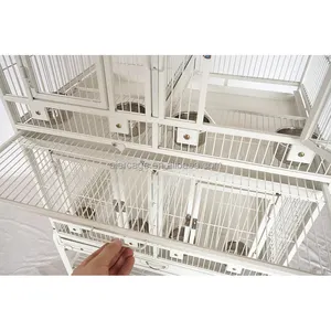 Gabbia per uccelli in ferro battuto gabbia per uccelli in vendita casa per animali domestici fringuelli acrilici appesi supporto pieghevole matrimonio grande gabbia per uccelli