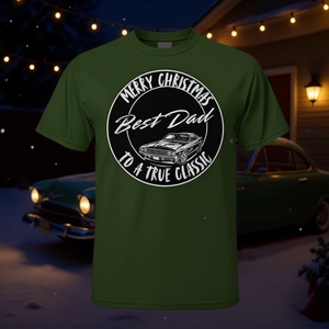 Camiseta con gráfico de coche de papá clásico y verdaderamente genial, Feliz Navidad - Product Image 3