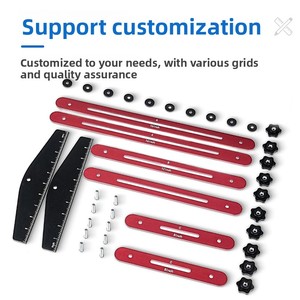 Kit de Medición de <span class=keywords><strong>Escaleras</strong></span> Multifuncional de Aleación de Aluminio Reforzado, Regla Plegable de Alta Precisión, Herramienta de Renovación de Carpintería Personalizada - Product Image 3