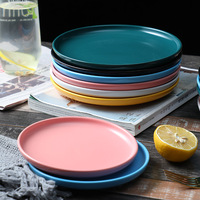 Assiettes en céramique jetables multicolores personnalisées pour le dîner Salade Dessert Apéritif Snacks Tea Party Design moderne Style Antique