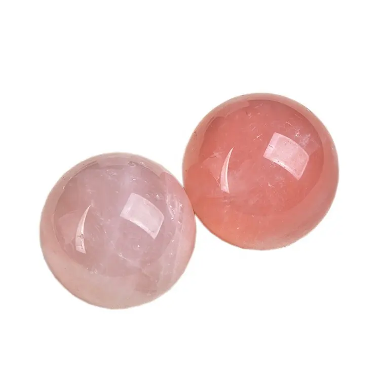 Wholesale natural rose quartz sphere spiritual crystals healing stones