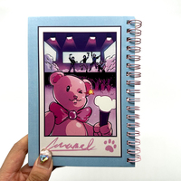 Carnet d'autocollants personnalisé pour journalisation, papier épais format A5, finition mate, réutilisable avec pages de séparation pour la décoration quotidienne