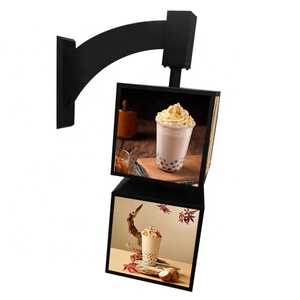 <strong>Custom</strong> Hanging Led <strong>Sign</strong> Board Outdoor Advertising Rotating 4-Sided Led Advertisement Light Box Poster <strong>Frame</strong> <strong>Sign</strong> for Business - Product Image 1