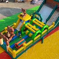Maison gonflable de rebond d'amusement de château d'ours géant de dessin animé avec la maison de rebond pour des parcs à thème et des parties directes de la location d'usine
