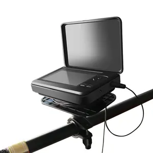 Cámara Visual para buscador de peces, Kit de videocámara de pesca con pantalla HD colorida de 4,3 pulgadas, con lámpara infrarroja para Barra de poste, 6 uds.