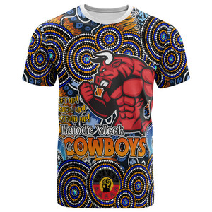 Logotipo personalizado con impresión de North Queensland Cowboys Camisas para hombre Fabricantes de ropa Tema Canción Camisetas para mujer Camisas de talla grande - Product Image 3