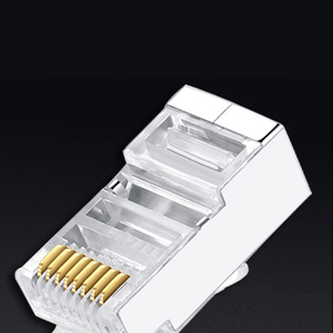 Connecteur Ethernet modulaire RJ45 blindé 8 broches, double blindage, fiche mâle 8P8C STP FTP Cat6a, haute précision, durable, montage sur panneau - Product Image 3