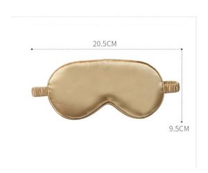 Masque de sommeil en satin personnalisé en gros, super doux, respirant, occultant, pour voyage, masque pour les yeux en soie - Product Image 2