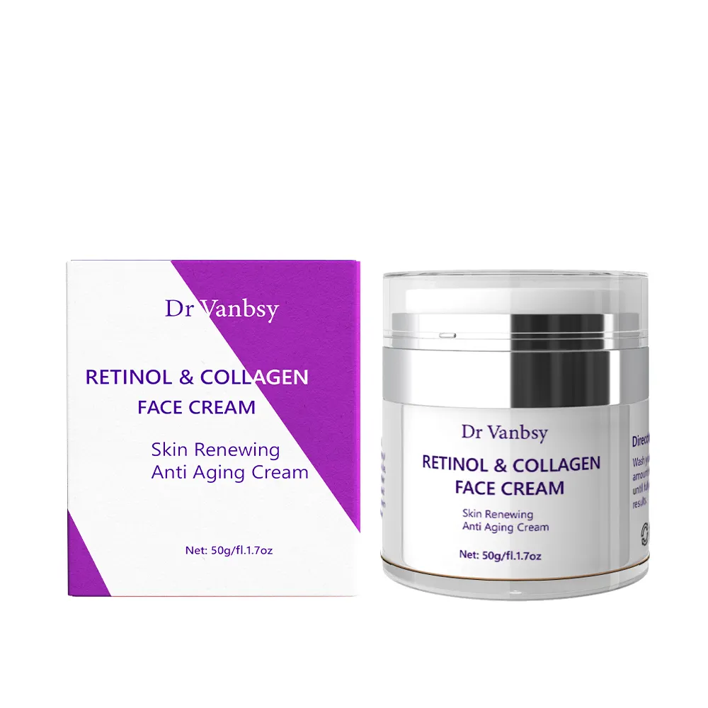 Natuurlijke Huidverzorgingscosmetica Vitamine A Crème Anti Veroudering Rimpel Verwijderen Donkere Vlek Sterk Whitening Collageen Retinol Crème