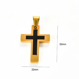 Chaîne de breloques religieuses en acier inoxydable, pendentif croix punk, bijoux en métal de haute qualité pour la prière chrétienne - Product Image 2