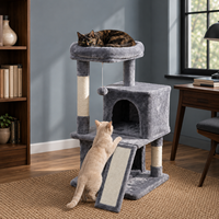 Arbre à chat compact populaire pour condo avec rampe à gratter – Fabricant