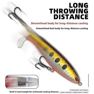 Señuelo de Pesca Crankbait de 13g/15g, Cebo Artificial Duro con Cola Giratoria, Equipo de Pesca - Product Image 2