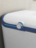 WC intelligent à chasse automatique de style européen, certifié CUPC ETL, avec siphon en P, à poser au sol, en céramique, cuvette allongée monobloc