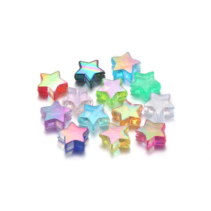 Cuentas acrílicas iridiscentes de Taosheng para la fabricación de joyería, cuentas sueltas de 10 mm, accesorios para manualidades. - Product Image 1