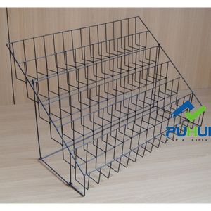 Sắt Thép Rod Khung Cửa Hàng Triển Lãm Tùy Chỉnh Nhiều Lớp Kệ Bảng Thường Vụ <span class=keywords><strong>Counter</strong></span> <span class=keywords><strong>Wire</strong></span> Chủ Tờ Rơi Hiển Thị Rack - Product Image 1