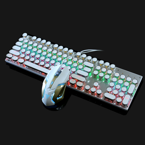 Combo de Teclado Mecánico para Juegos V2 Punk con Cable y Ratón, Interruptores Gateron, Retroiluminación RGB para PC Gamers - Product Image 4
