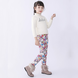 Custom Girls Leggings Toddler & Kids Thick Warm Pants Children Winter Autumn Printed Flower Leggings for Girls - Product Image 5