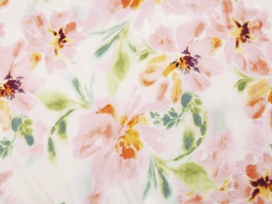 Mềm treo lên 100% <span class=keywords><strong>polyester</strong></span> cho vải màu hồng pha trộn với mực sơn và hoa in Linen giống như sườn xám Hanfu vải" - Product Image 4