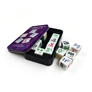 Set di Dadi Tarocchi Personalizzati da 78 Carte, Dadi Divinatori Mistici Portatili con Angoli Squadrati per Meditazione, con Scatola in Latta e Strumento Guida a Cubo - Product Image 6