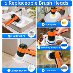 Cepillo de Limpieza <span class=keywords><strong>El</strong></span>éctrico Supra Scrubber, Cepillo Giratorio <span class=keywords><strong>para</strong></span> <span class=keywords><strong>Baño</strong></span>, Cocina, Ventanas, Fregadero, <span class=keywords><strong>Productos</strong></span> de Limpieza <span class=keywords><strong>para</strong></span> <span class=keywords><strong>el</strong></span> Hogar - Product Image 4