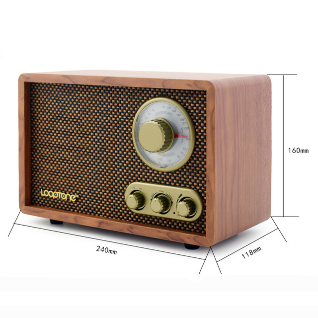 Affordable Hot Sale Handmade Antique Retro  AM FM  Radio With Tone Control