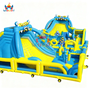 Large <b>Inflatable</b> Obstacle Course Commercial Kids Adult Interactive Bounce Playground Park for Events & Amusement Parks - Product Image 2