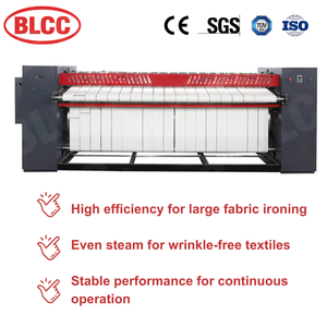 Machine à repasser à grande vitesse à 3 rouleaux lavage industriel électrique pour hôtels état utilisé avec nouveau roulement de moteur - Product Image 2