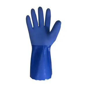 Guanto in PVC Juba 5656KV 8 M, Blu - Product Image 2