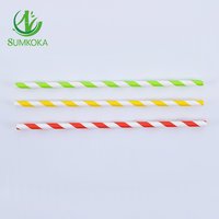 Pailles à boire jetables en papier biodégradable SUMKOKA de 200 mm de longueur (6/8/12 mm) pour Bubble Tea - Sans PFAS