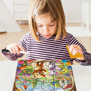 KEYBABY Puzzle éducatif préscolaire pour développer la motricité, jouet en carton épais imprimé, puzzle de sol pour enfant - Product Image 4