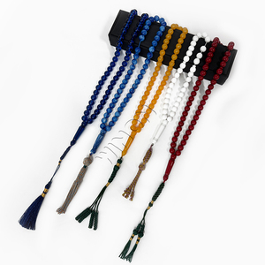 중국 공급 업체 하이 퀄리티 이슬람 Tasbeeh 천연 구슬 이슬람 Tasbih 기도 묵주 - Product Image 2