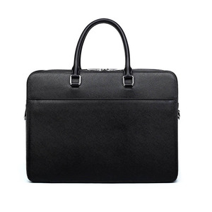 Porte-documents pour homme en cuir de vache véritable de haute qualité, grande capacité, sac d'affaires pour ordinateur portable de 15 pouces, sac en cuir multifonctionnel pour les trajets quotidiens - Product Image 4
