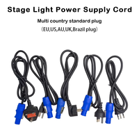 Câble d'alimentation 3 conducteurs noir RGBW pour éclairage de scène, prise XLR standard AU, DMX512 LED pour spectacle événementiel