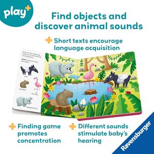 <span class=keywords><strong>Mon</strong></span> premier <span class=keywords><strong>livre</strong></span> <span class=keywords><strong>sonore</strong></span> sensoriel pour bébés et jeunes enfants : Découvrez et trouvez les <span class=keywords><strong>animaux</strong></span> de la jungle - Product Image 4