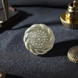 Free Sample Custom 18mm Embossed Metal Coat <strong>Buttons</strong> High Exposure Design Zinc Alloy for Uniforms &amp; Blazers <strong>Plating</strong> Technique - Product Image 5