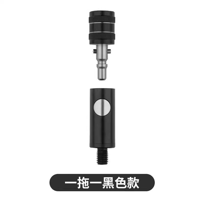 Upgraded push-button connector [Black] 1-to-1