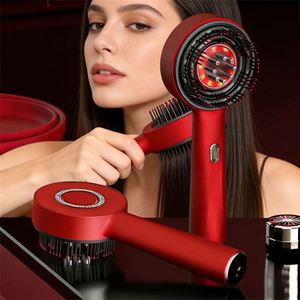 Wholesale Red Light Hair <b>Scalp</b> Massage Comb <b>Brush</b> Electric Easy Control Long Capacity Battery Plastic Eco-Friendly Custom Logo - Product Image 4