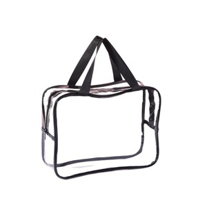 Fashion Transparent PVC Plastic Packaging <b>Bag</b> Waterproof Zipper Handbag Custom Printed Ziplock Pouch - Product Image 1